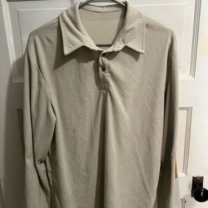 Men's Beige Long Sleeve Shirt